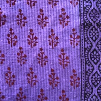 Preview: Hand Block Print aus Indien – PURPLE PAISLEY